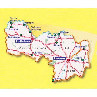 Bretagne Ost 1:150.000