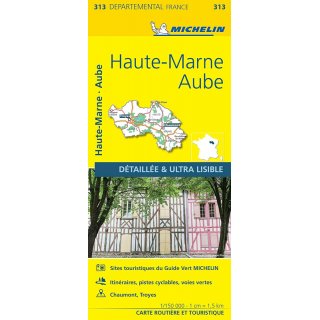 S&uuml;dliche Champagne (Haute-Marne, Aube) 1:150.000