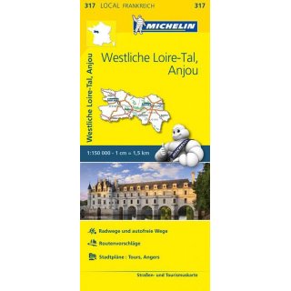 317 Westliche Loire-Tal, Anjou 1:150.000