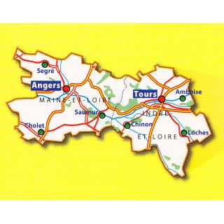 317 Westliche Loire-Tal, Anjou 1:150.000