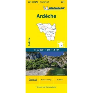 Ardèche 1:150.000