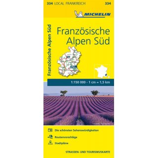 Franz&ouml;sische Alpen S&uuml;d 1:150.000