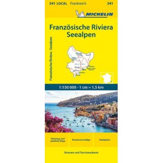 Französische Riviera/ Seealpen1:150.000