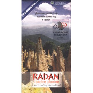 Serbien: Radan Gebirge & Umgebung 1:50.000