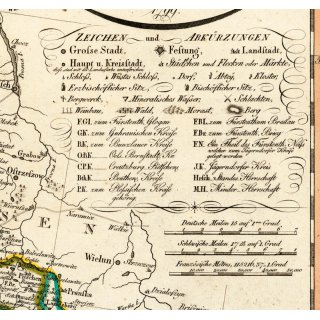 Reprint Schlesien und Mähren 1799 Historische Karte 