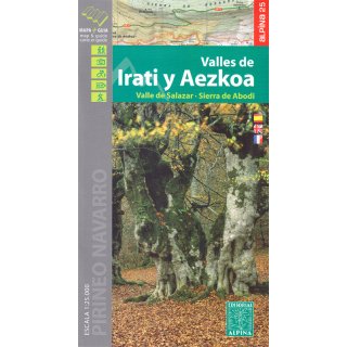 Valles de Irati y Azekoa 1:25.000