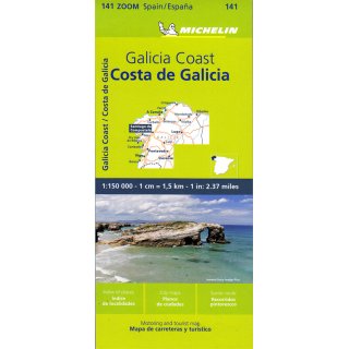 Costa de Galicia/Galicische Küste/Galicien 1:150.000 (franz. Ausgabe)