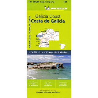 Costa de Galicia/Galicische K&uuml;ste/Galicien 1:150.000