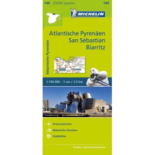 Atlantische Pyrenen, Baskenland, San Sebastian, Biarritz 1:150.000 (franz. Ausgabe)