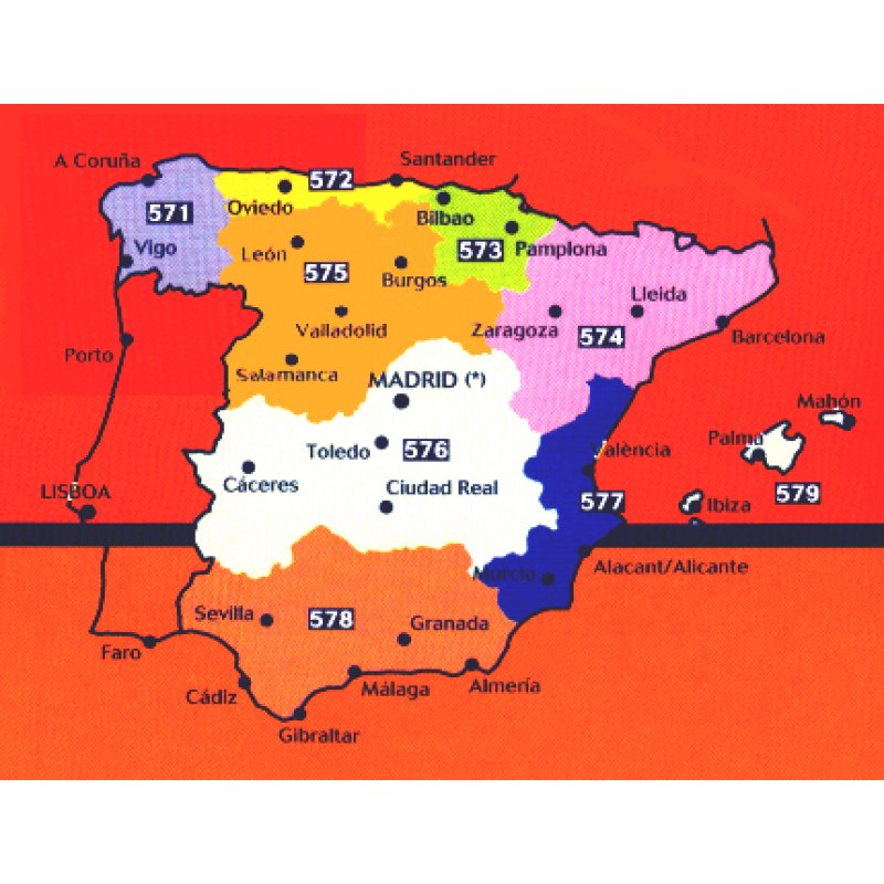 Kastilien-León, Madrid 1:400.000 - LandkartenSchropp.de Online Shop