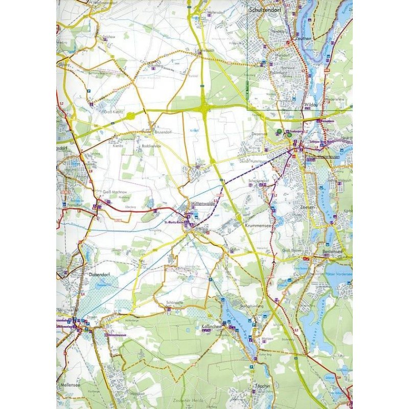 Dahme-Seengebiet 1:75.000 - LandkartenSchropp.de Online Shop