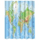 Duschvorhang "World Map" physikalisch