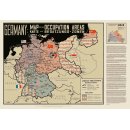 Deutschland in den Grenzen von 1937 / Occupation-Map 1951