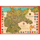 Deutschland in den Grenzen von 1937 / Occupation-Map 1951