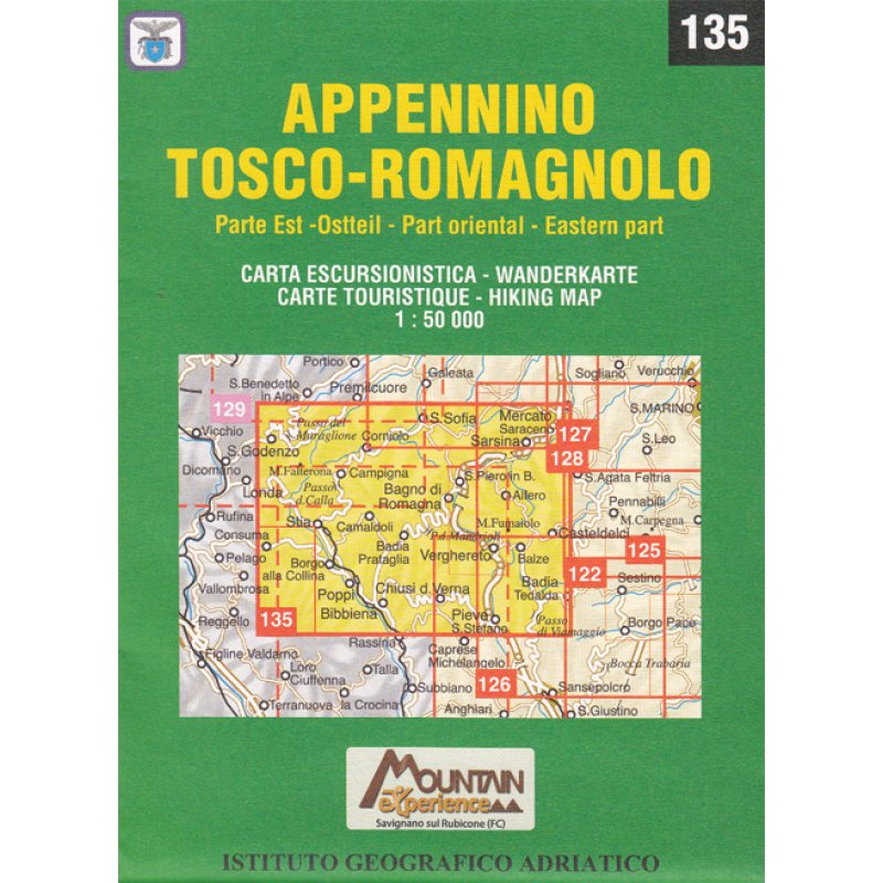 135 Appennino ToscoRomagnolo 150.000 LandkartenSchropp.de Online Shop