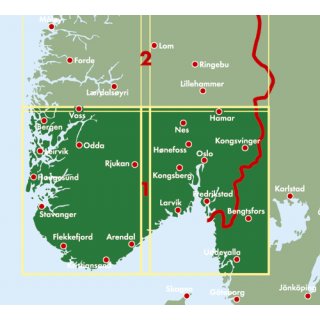 Norwegen S�d 1:250.000