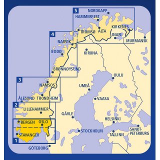 Norwegen Sd Blatt 1 1:335.000