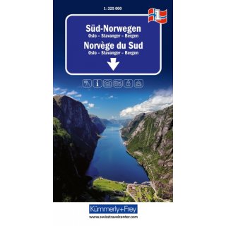 Norwegen Süd Blatt 1 1:335.000