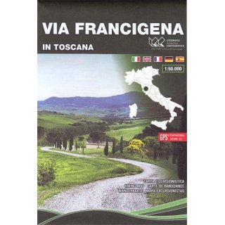 Via Francigena in Toscana 1:50.000