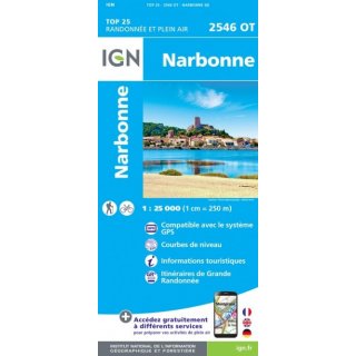 2546 OT Narbonne 1:25.000