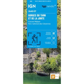 2640 OT Gorges du Tarn et de la Jonte Causse Mjan 1:25.000
