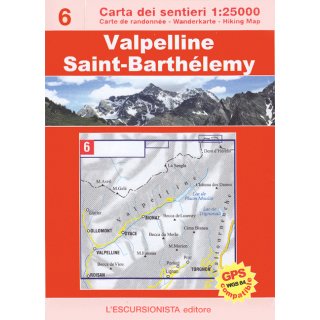  6 Valpelline, Saint-Barthélemy Trekking 1:25.000