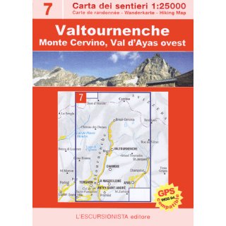 07 Valtournenche, Monte Cervino, ValAyas ovest 1:25.000