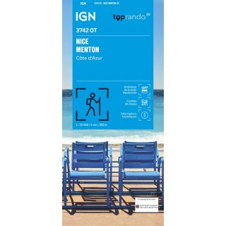 3742 OT Nice, Menton, Cte dAzur 1:25.000