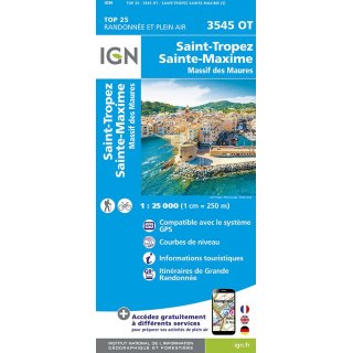 3545 OT St-Tropez, Ste-Maxime 1:25.000