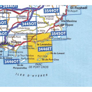 3446 ET Le Lavandou 1:25.000