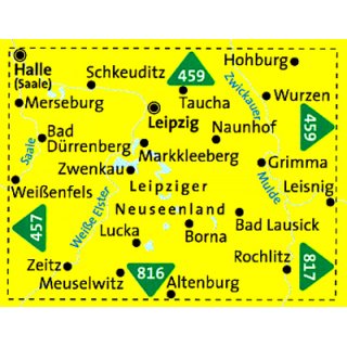 WK  818 Leipziger Neuseenland 1:50.000