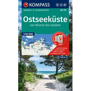 WK  739 Ostseekste von Wismar bis Usedom 1:50.000