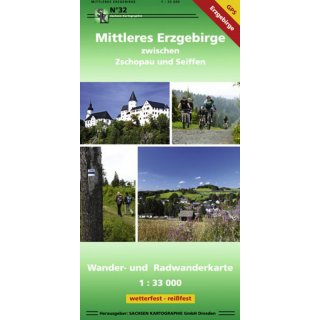 032 Mittleres Erzgebirge zw. Zschopau u. Seiffen 1:33.000
