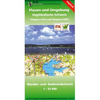 065 Plauen und Umgebung - Vogtländische Schweiz 1:33.000