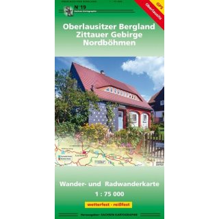 019 Oberlausitzer Bergland/Zittauer Gebirge/Nordb�hmen 1:75.000