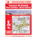 04 Conca di Aosta / Pila - Mont Emilius 1:25.000