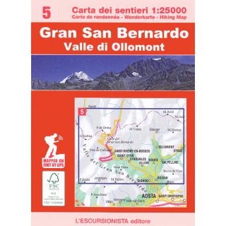 05 Gran San Bernardo, Valle di Ollomont 1:25.000