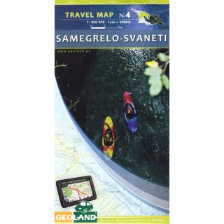 Samegrelo-Svaneti Travel Map 1:200.000
