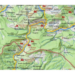 Samegrelo-Svaneti Travel Map 1:200.000