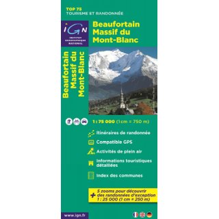 04 Beaufortain Massif du Mont-Blanc 1:75.000