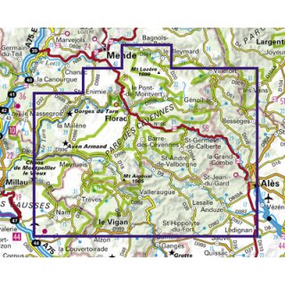 11 Cvennes/Gorges du Tarn 1:75.000