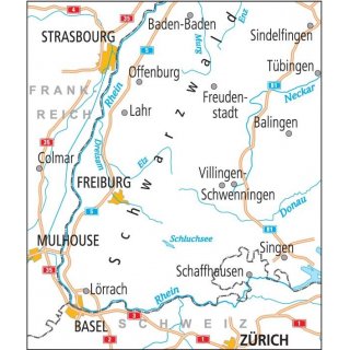 24 Schwarzwald / Oberrhein 1:150.000