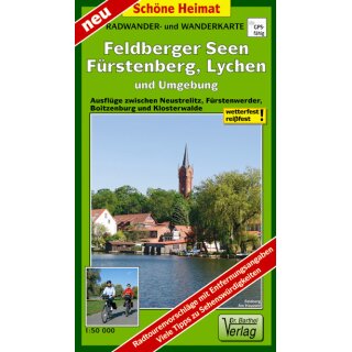 195 Feldberger Seen, Fürstenberg, Lychen 1:50.000