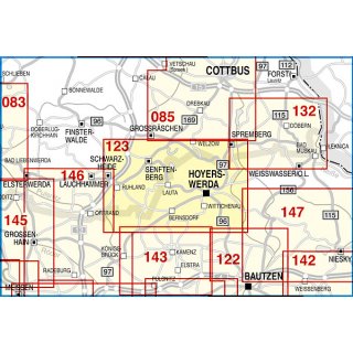 123 Lausitzer Seenland, Senftenberg, Hoyerswerda 1:50.000