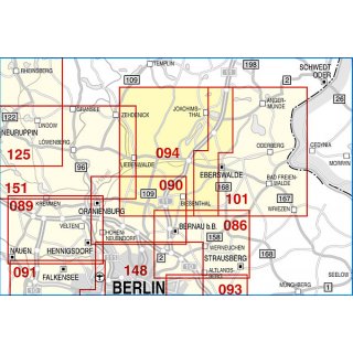 094 Schorfheide, Biesenthal, Werbellinsee 1:50.000