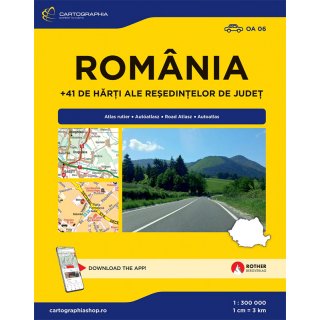 Rom&acirc;nia (Rum&auml;nien) 1:300.000