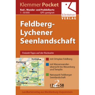 16 Feldberger-Lychener Seenlandschaft 1:50.000
