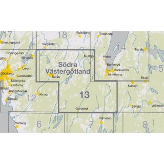 13 Vstergtland (Sd) 1:90.000