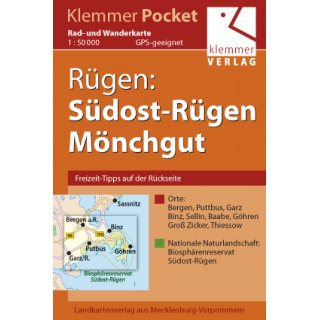 651 Rügen: Südost-Rügen, Mönchgut 1:50.000