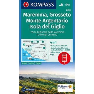 WK 2470 Maremma, Grosseto, Monte Argentario 1:50.000